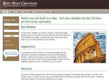 Tablet Screenshot of busyheadcreations.com